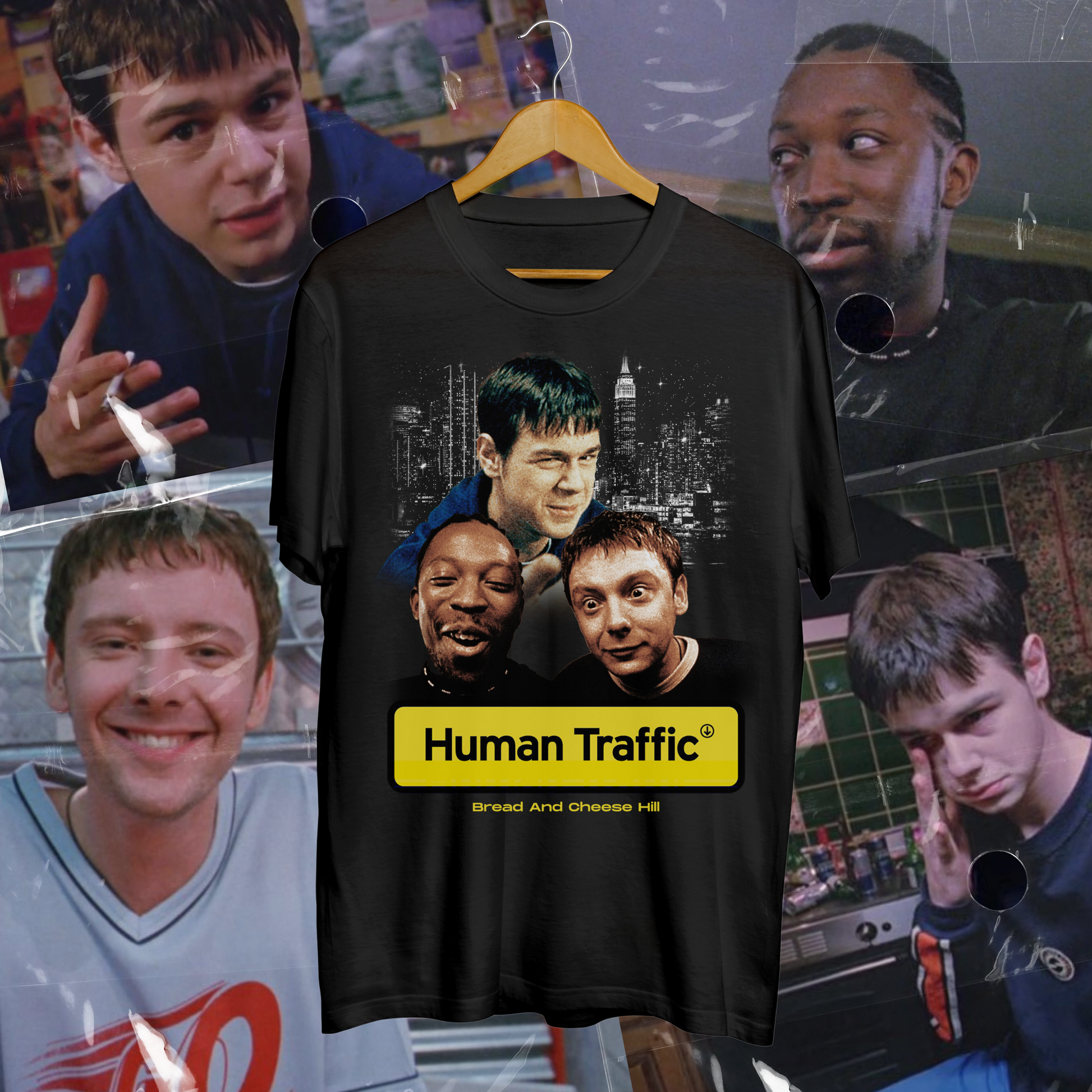 Human Traffic Movie - BACH T-ShirtBread And Cheese Hill