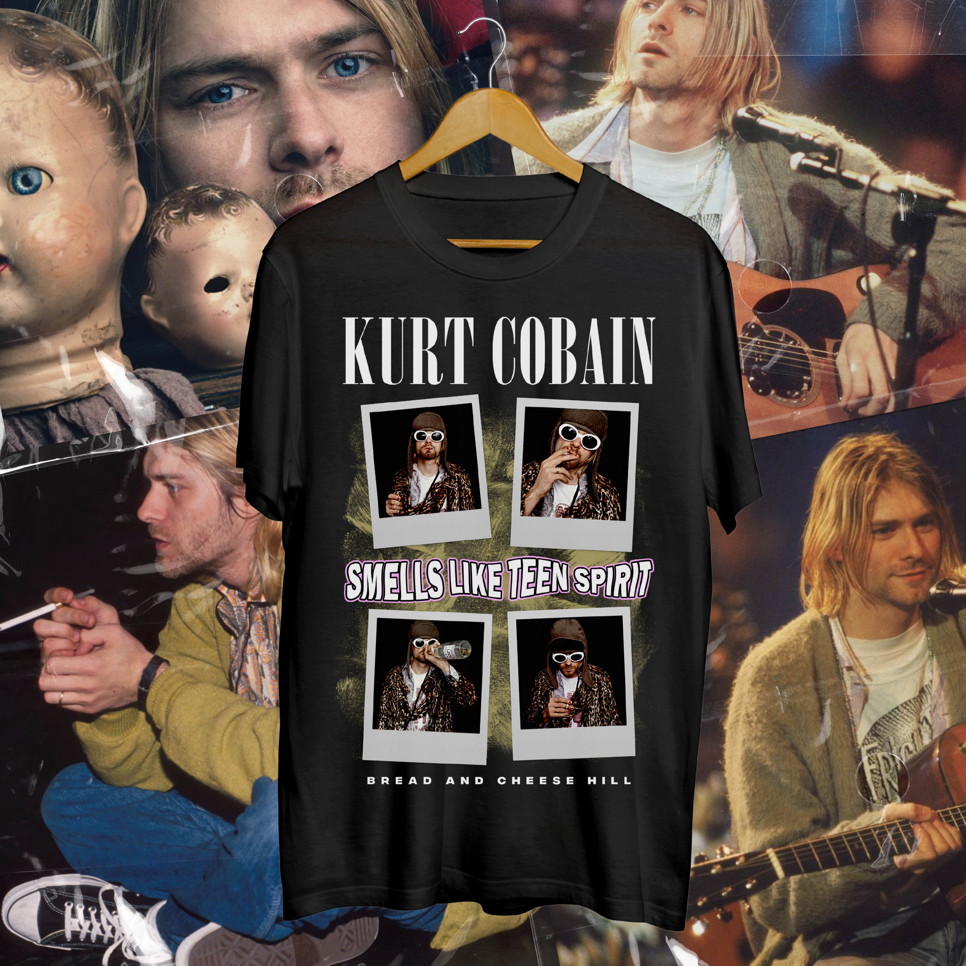 Kurt Cobain - BACH T-ShirtBread And Cheese Hill