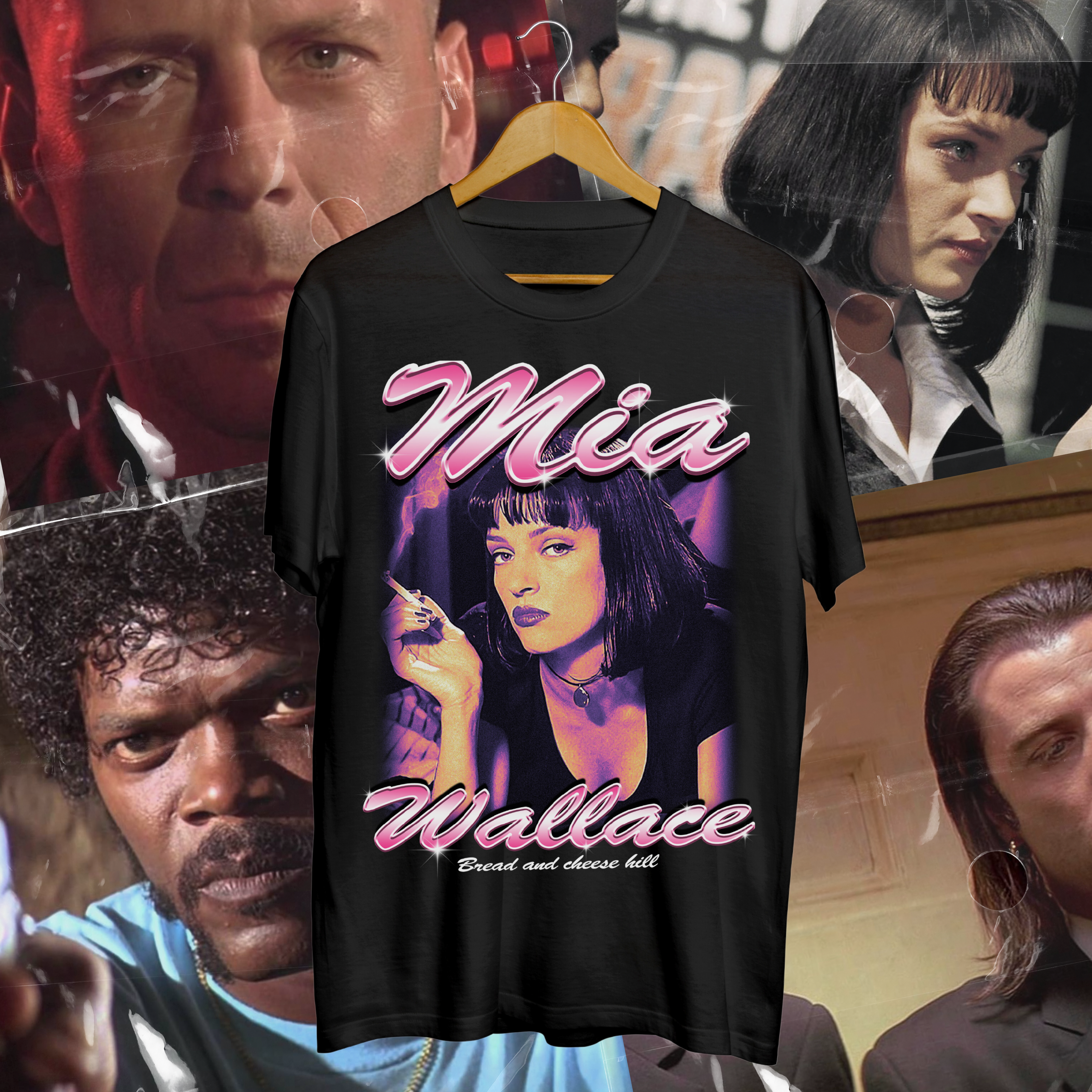 Pulp Fiction - Mia Wallace - BACH T-ShirtBread And Cheese Hill