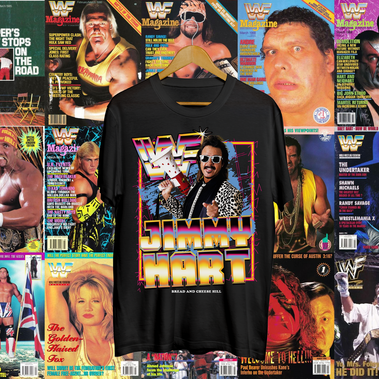 WWF - Jimmy Hart - BACH T-ShirtBread And Cheese Hill